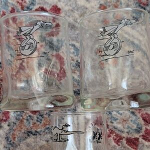 Vintage Cartoon Glasses Set